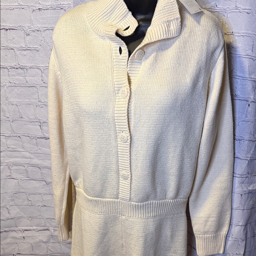 NWT ZARA Women's Cream Sweater Short ROMPER